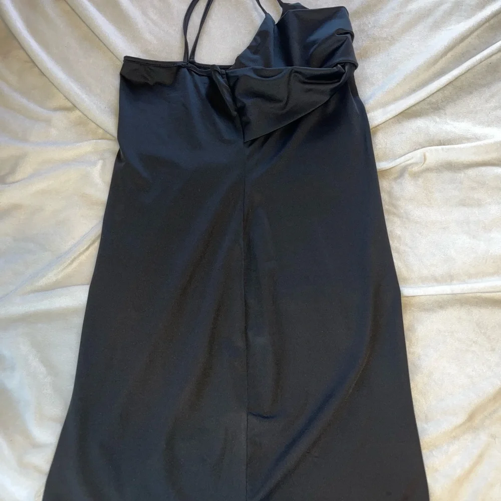Fitted Slim Mini Black Dress LARGE Like New